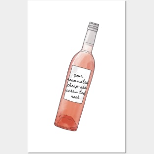 Your roommates cheap-ass screw top rose - inspired by Taylor Swift - Midnights - Maroon Posters and Art
